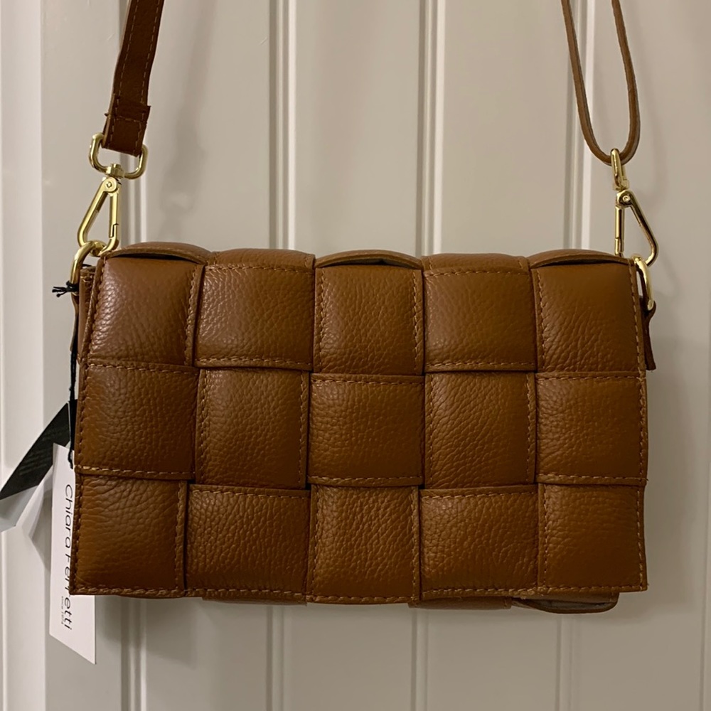 Italian Genuine Leather Padded Cassette Bag